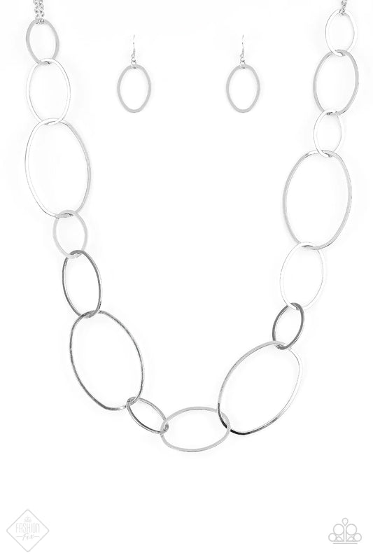 City Circuit Silver Paparazzi Necklace