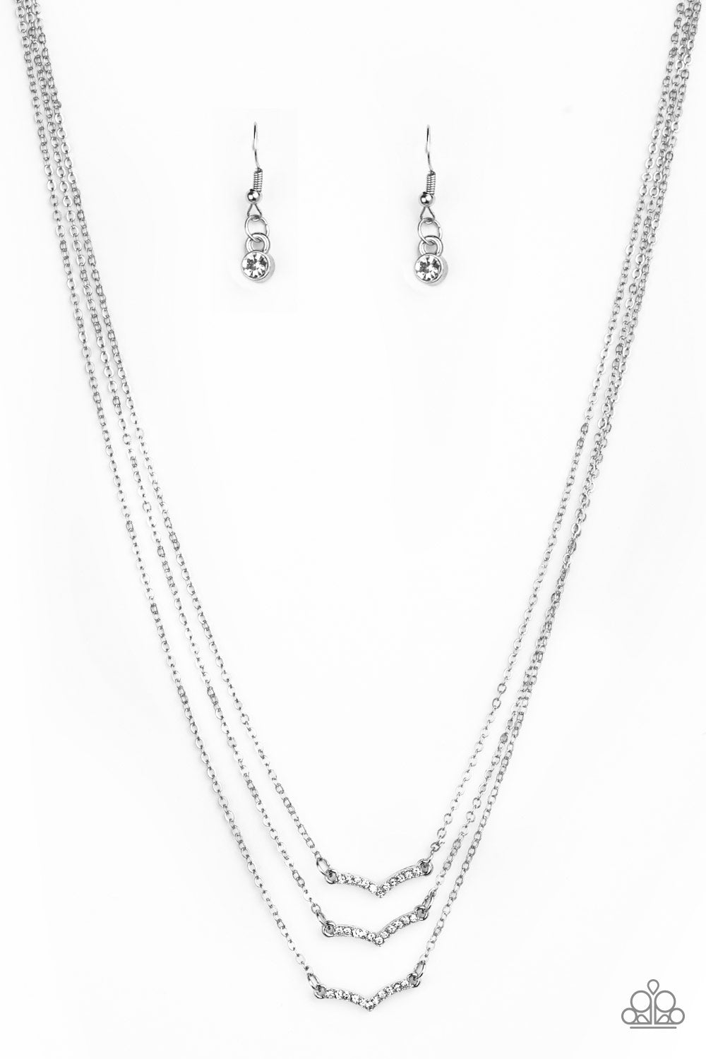 Pretty Petite - White Paparazzi Necklace
