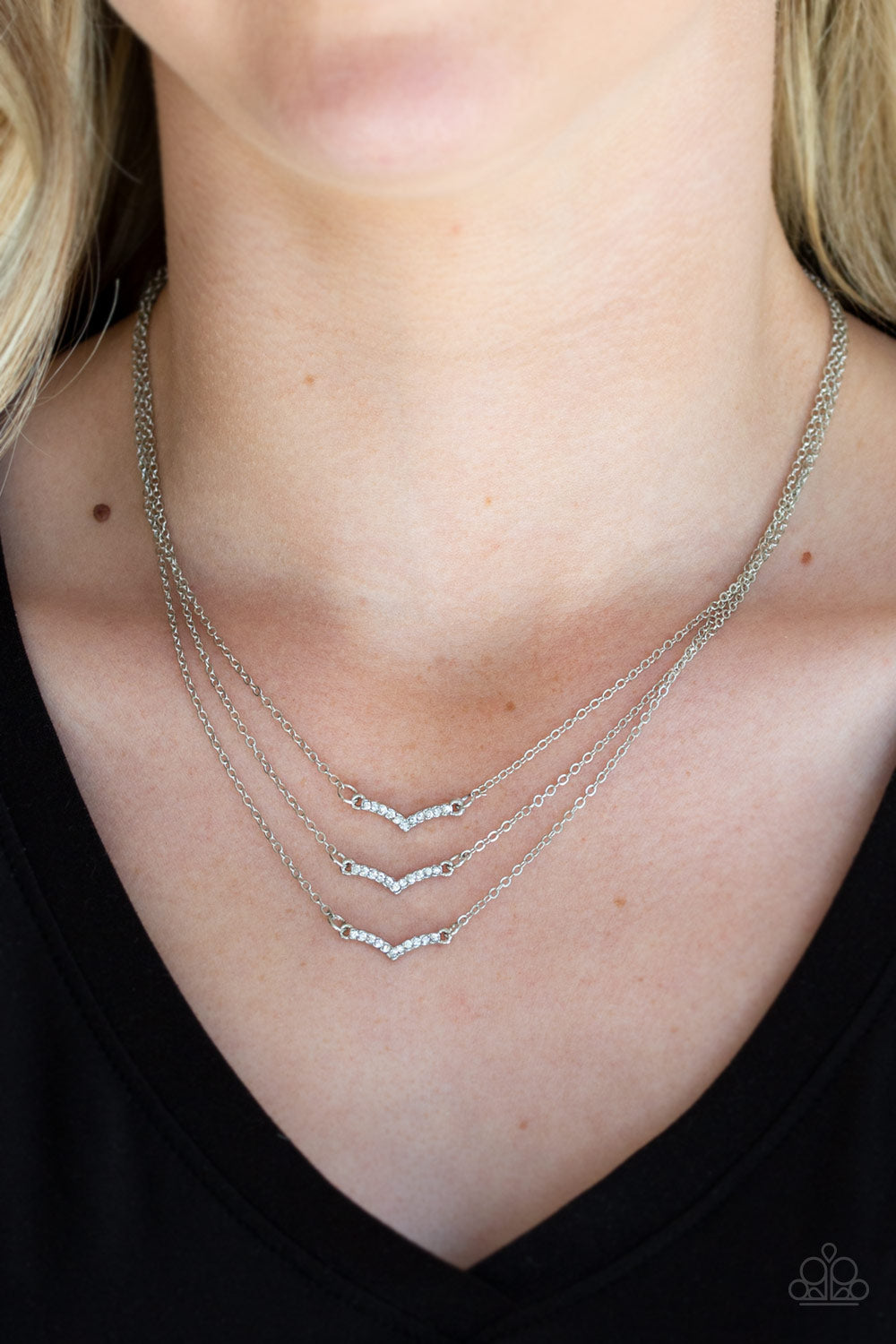Pretty Petite - White Paparazzi Necklace