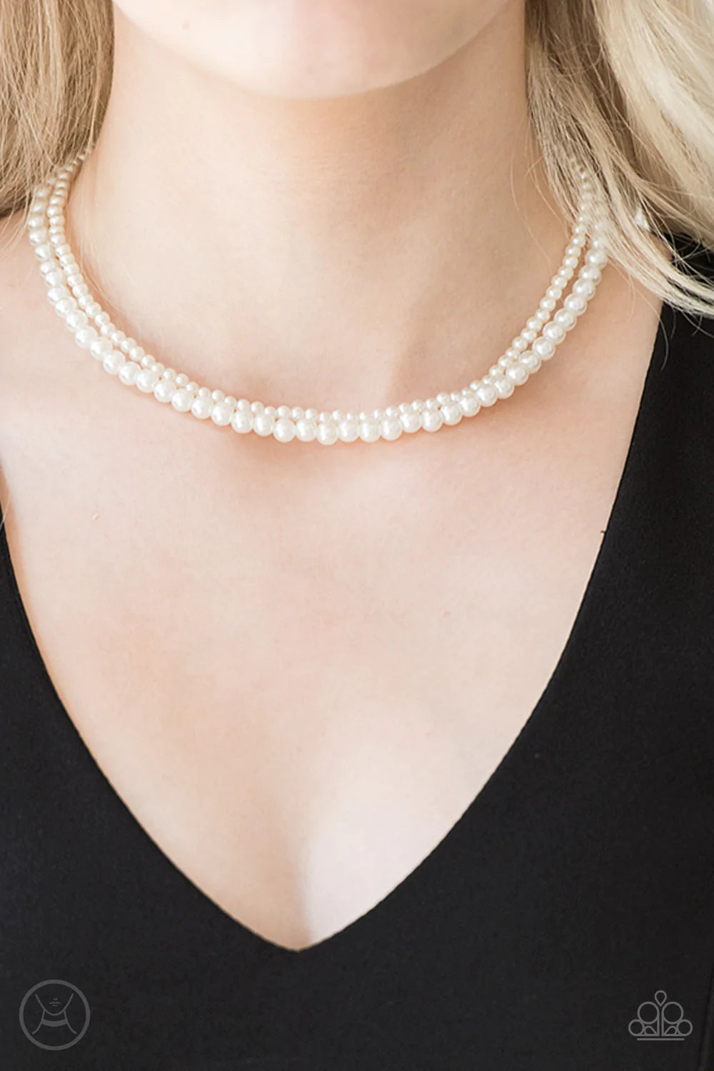 Ladies Choice White Paparazzi Necklace