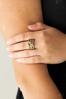 Head In The Stars - Brass Paparazzi Ring