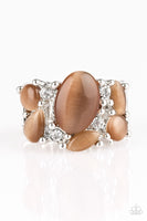 Modern Moonwalk - Brown Paparazzi Ring