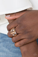 Modern Moonwalk - Brown Paparazzi Ring