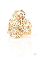 Regal Regalia - Gold Paparazzi Ring