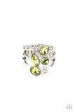 Metro Mingle - Green Paparazzi Ring