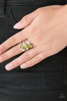 Metro Mingle - Green Paparazzi Ring