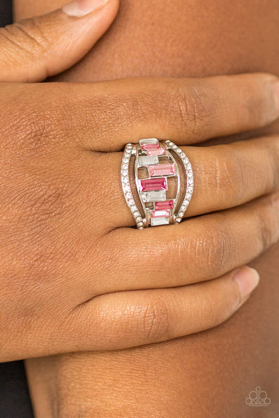 Treasure Chest Charm - Pink Paparazzi Ring