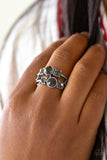 Interstellar Fashion - Silver Paparazzi Ring