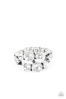 Interstellar Fashion - White Paparazzi Ring