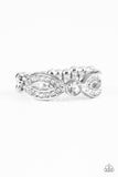 Extra Side Of Elegance - White Paparazzi Ring