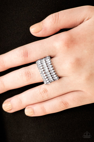 Treasury Fund - White Paparazzi Ring 