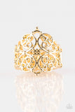 Victorian Valor - Gold Paparazzi Ring