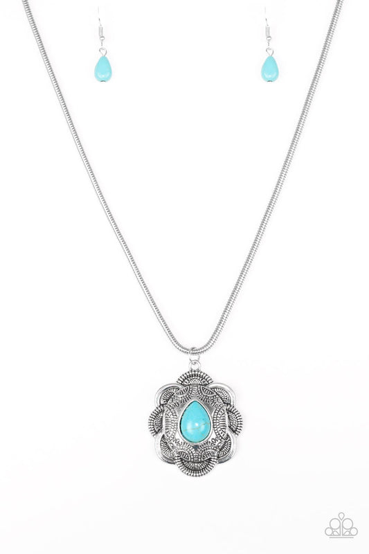 Mojave Meadow Blue Paparazzi Necklace