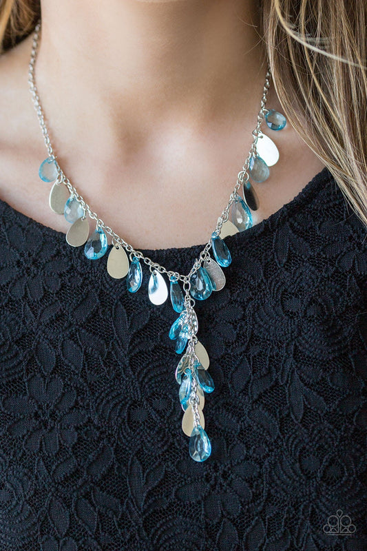 Sailboat Sunsets Blue Paparazzi Necklace