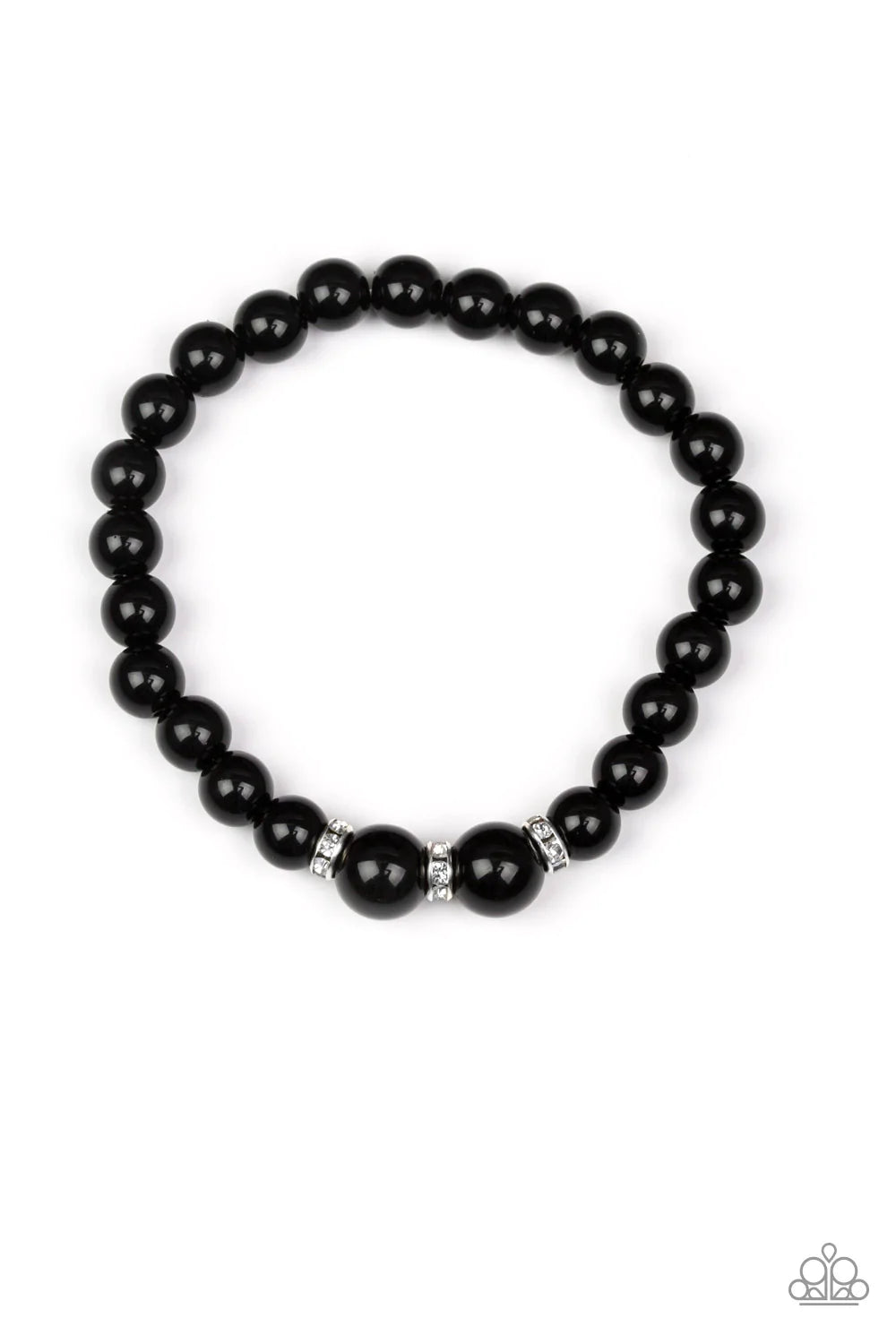 Radiantly Royal Black Paparazzi Bracelet