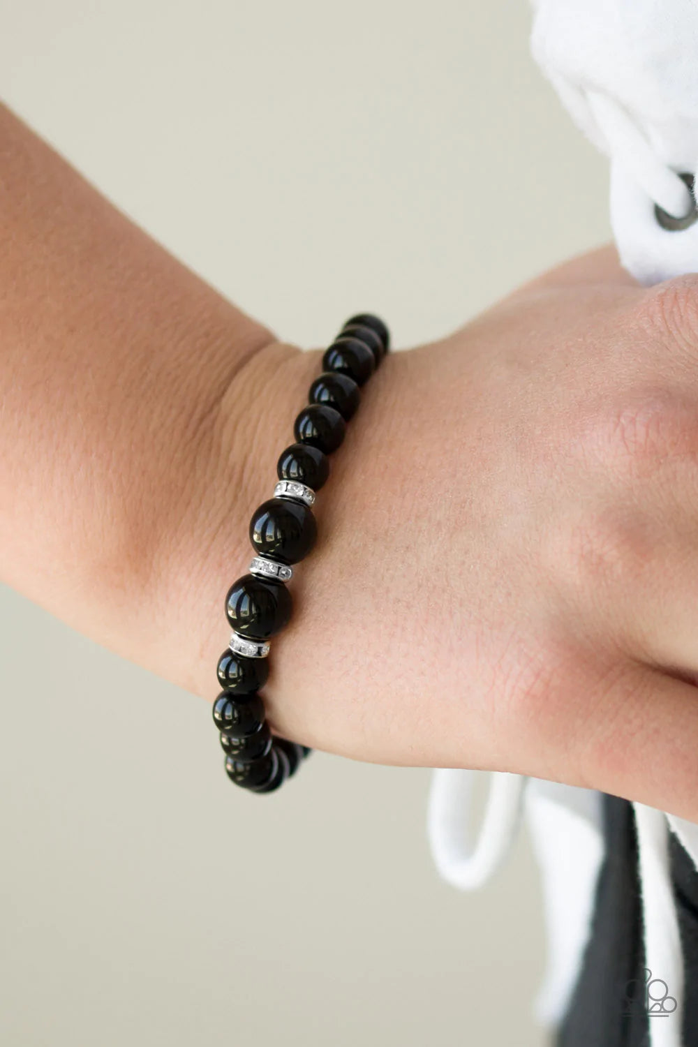 Radiantly Royal Black Paparazzi Bracelet