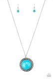 Run Out Of RODEO - Blue Turquoise Paparazzi Necklace