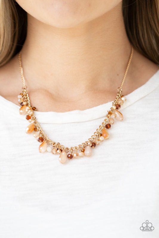 Courageously Catwalk - Gold Paparazzi Necklace