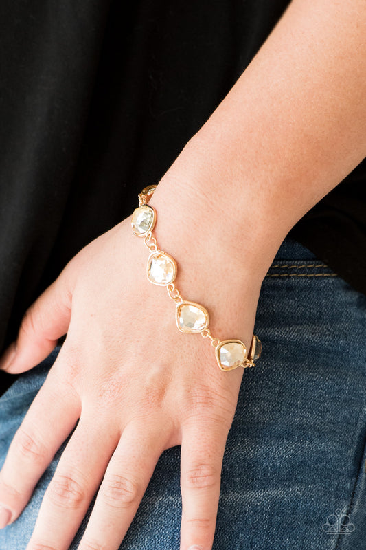 Perfect Imperfection - Gold Paparazzi Bracelet