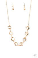 The Imperfectionist - Gold Paparazzi Necklace