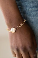 All Aglitter - Gold Paparazzi Bracelet