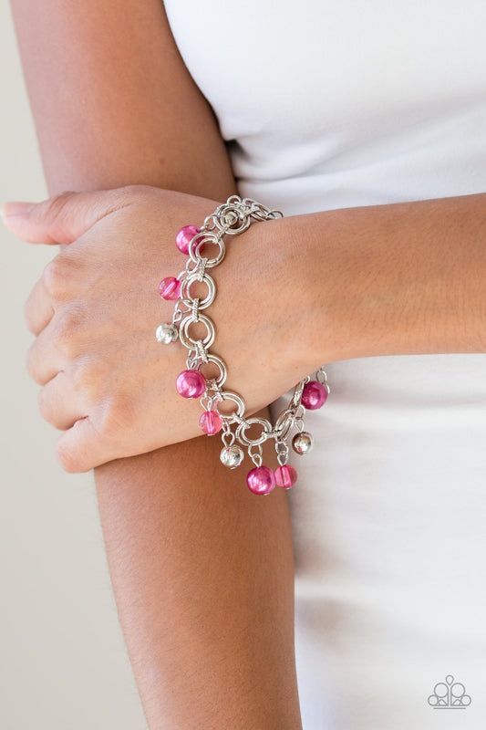 Fancy Fascination - Pink Paparazzi Bracelet