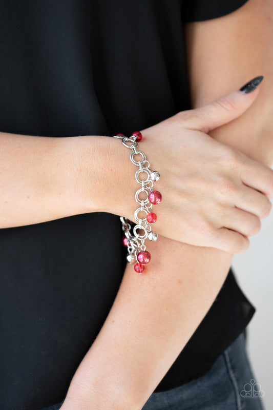 Fancy Fascination - Red Paparazzi Bracelet