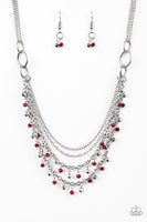 Financially Fabulous - Red Paparazzi Necklace