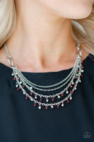 Financially Fabulous - Red Paparazzi Necklace