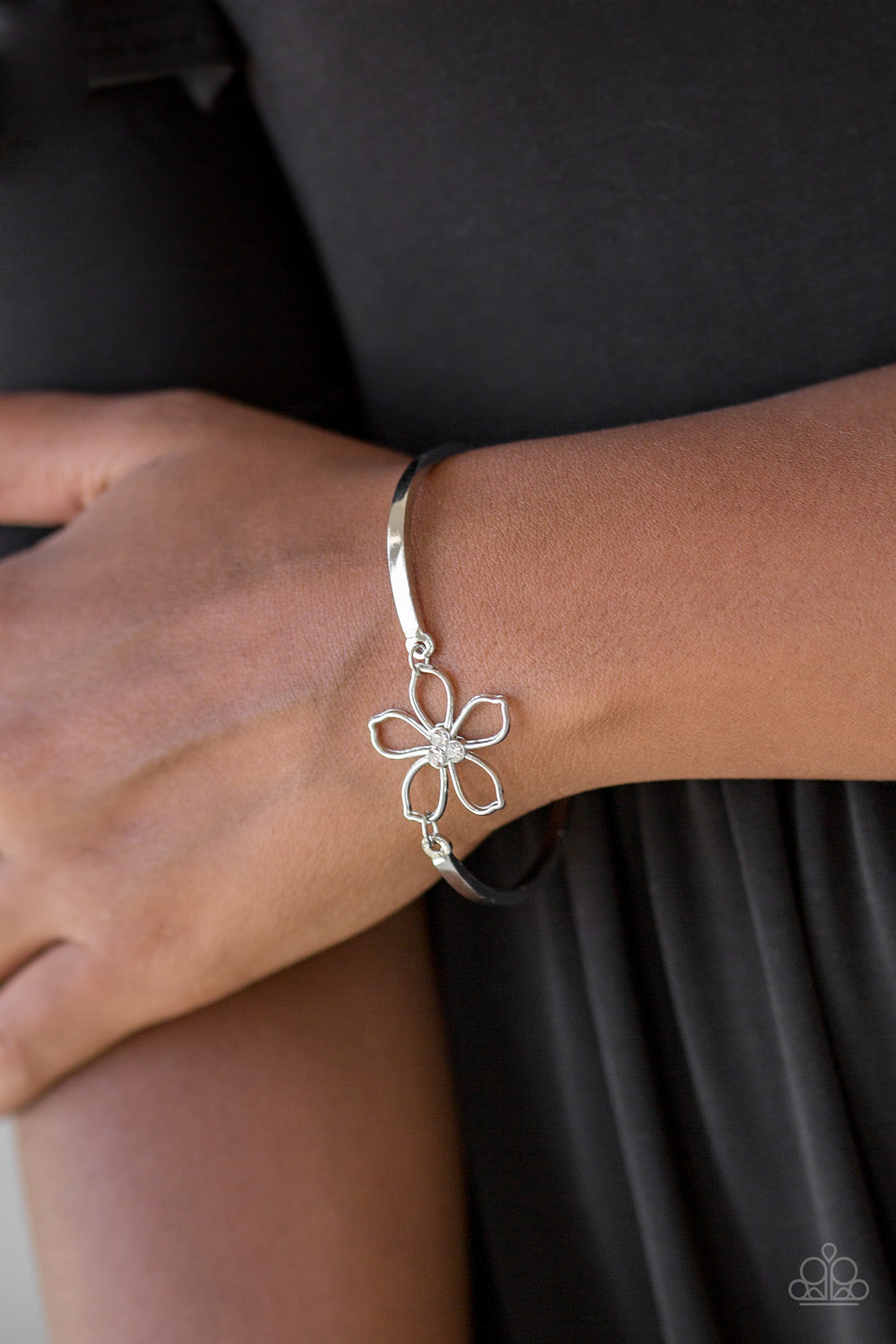 Hibiscus Hipster - White Paparazzi Bracelet
