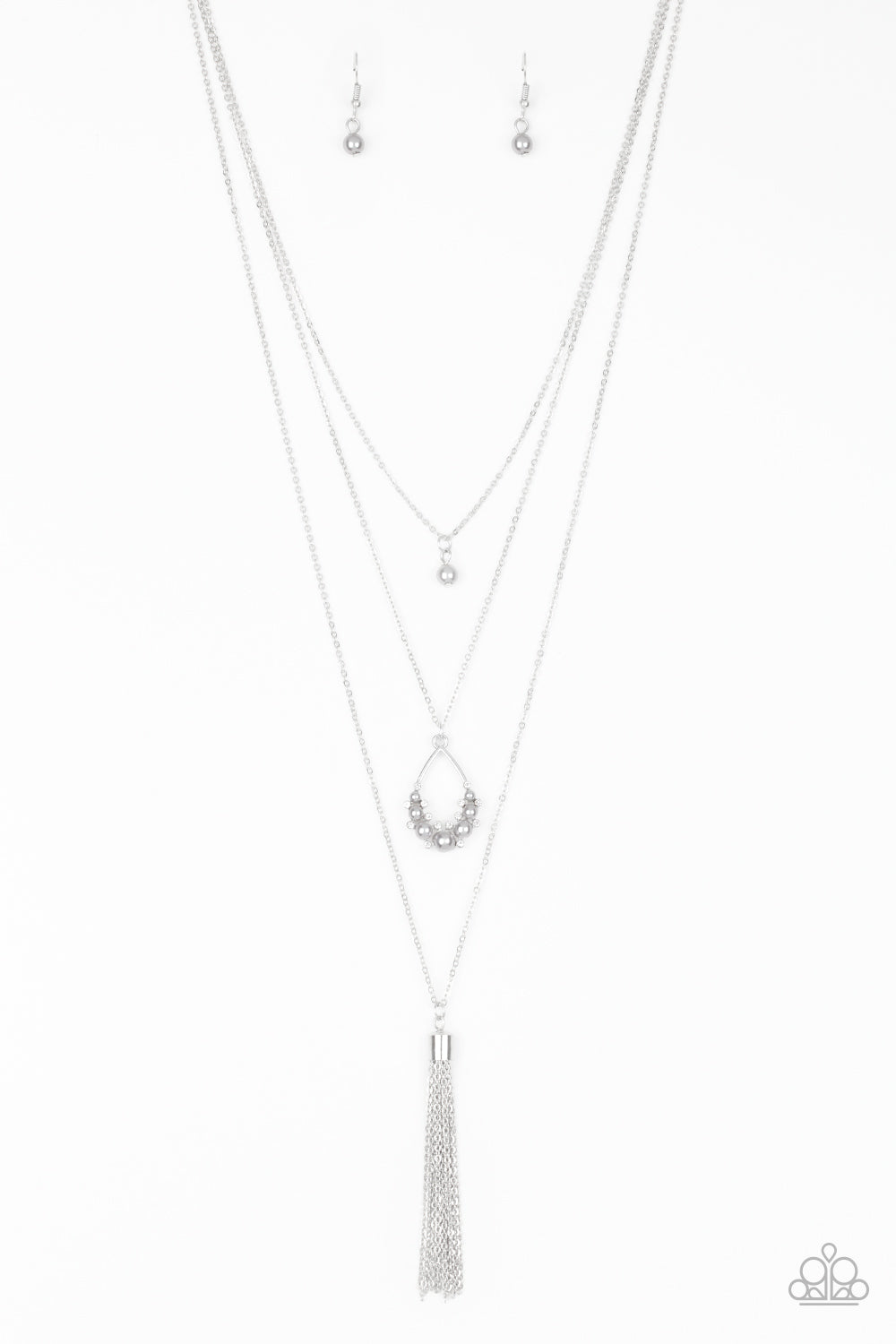 Be Fancy - Silver Paparazzi Necklace