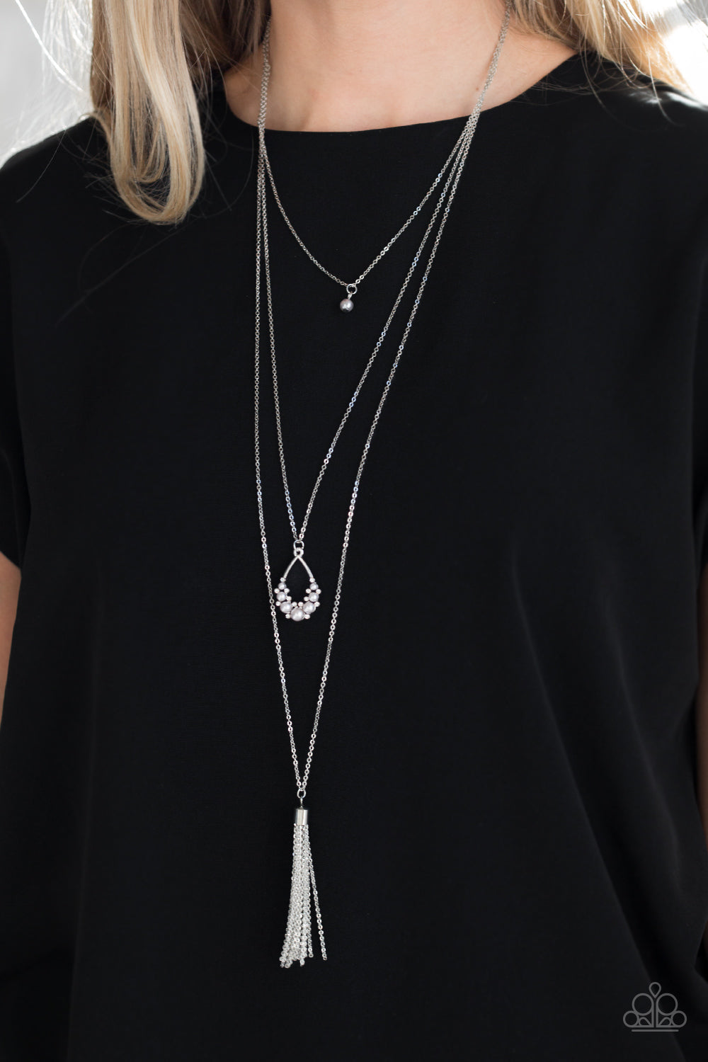 Be Fancy - Silver Paparazzi Necklace