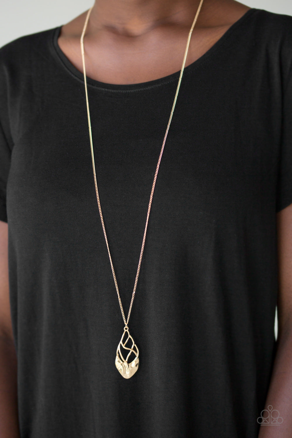 Swank Bank - Gold Paparazzi Necklace