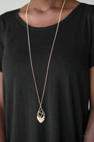 Swank Bank - Gold Paparazzi Necklace