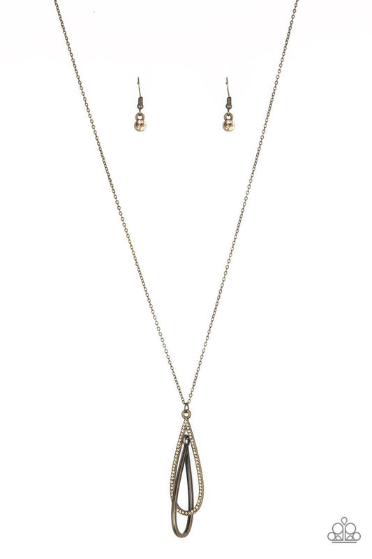 Step Into The Spotlight Brass Paparazzi Necklace