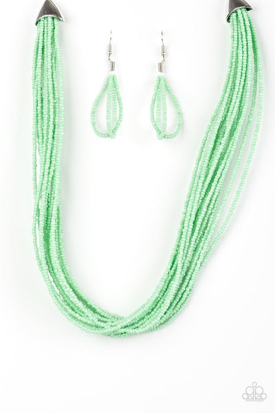 Wide Open Spaces Green Paparazzi Necklace