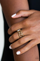 Can Only Go UPSCALE From Here - Brown Paparazzi Ring