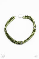 Put On Your Party Dress - Green Paparazzi Necklace
