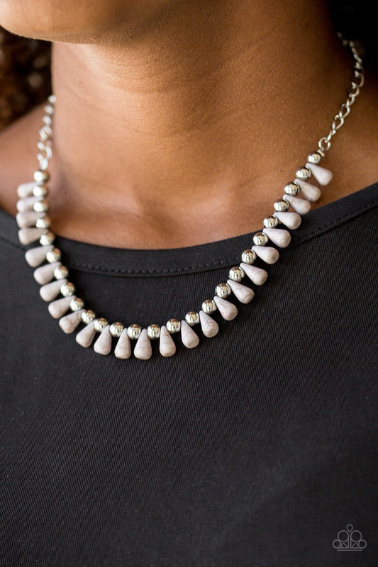 Extinct Species Silver Paparazzi Necklace