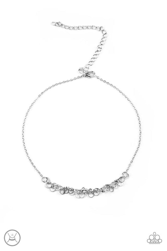 Cat Got Your Tongue Silver Paparazzi Choker Necklace