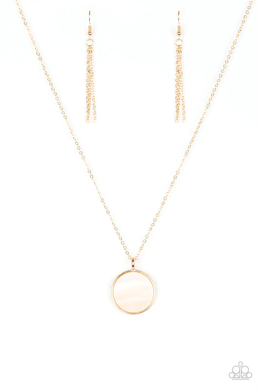 Shimmering Seashores Gold Paparazzi Necklace