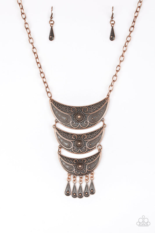Go STEER-Crazy - Copper Paparazzi Necklace