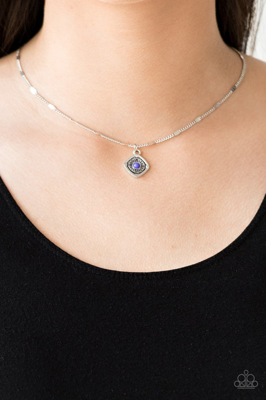 Follow Your Compass Purple Paparazzi Necklace