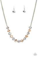 Simple Sheen - Silver Paparazzi Necklace