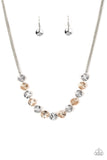 Simple Sheen - Silver Paparazzi Necklace