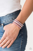 Rollin In Rhinestones - Pink Paparazzi Bracelet