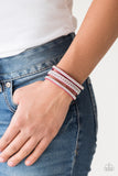 Rollin In Rhinestones - Pink Paparazzi Bracelet
