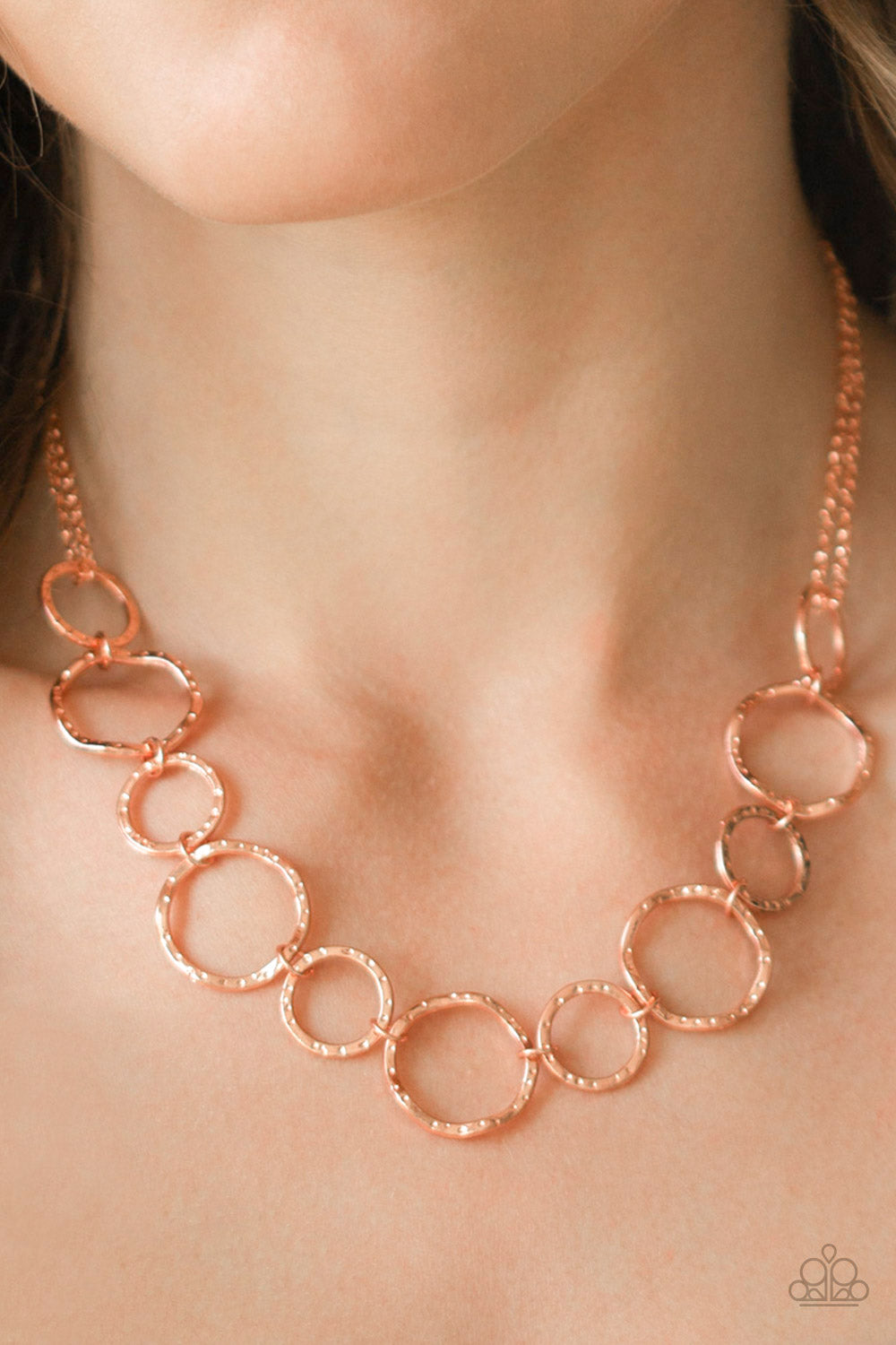 Circus Show - Copper Paparazzi Necklace