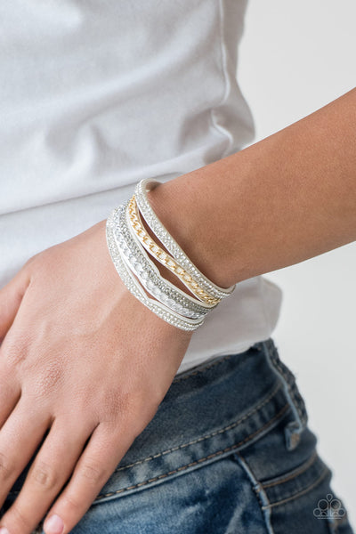 Fashion Fiend - White Paparazzi Bracelet