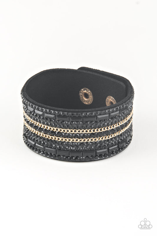 Rebel Radiance - Black Paparazzi Bracelet